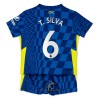 Officiële Voetbalshirt + Korte Broek Chelsea T. Silva 6 Thuis 2021-22 - Kids